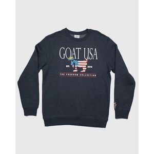 NEW! GOAT USA Freedom North Tyson Crewneck Lacrosse Navy Soft Sweatshirt Size XL